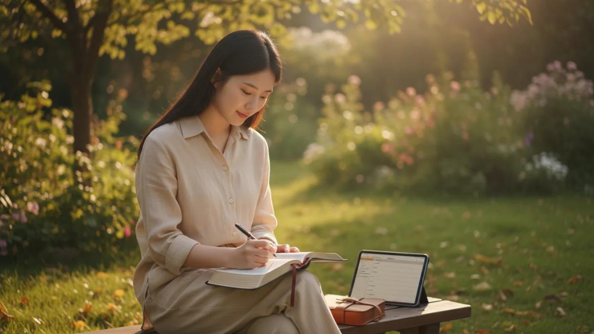 일상에서 은혜노트로 묵상하는 모습